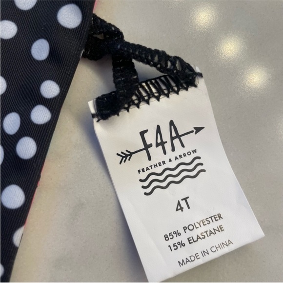 Feather 4 Arrow Summer Set Reversible Bikini - Size 4T NEW! - Picture 3 of 5